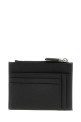 Saffiano logo card holder Black