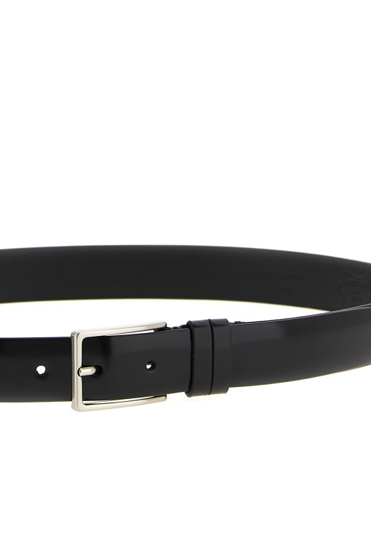 Leather belt Black