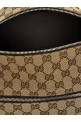 Small GG cylindrical shoulder strap Beige