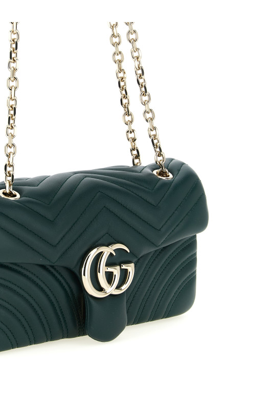 'GG Marmont' medium shoulder bag Green