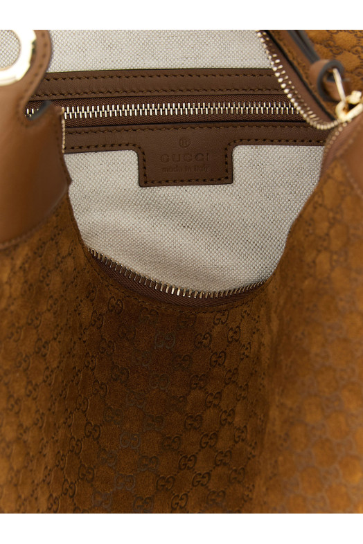 'Gucci B' medium shoulder bag Brown