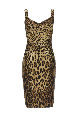 'Leopardo' corset dress Multicolor