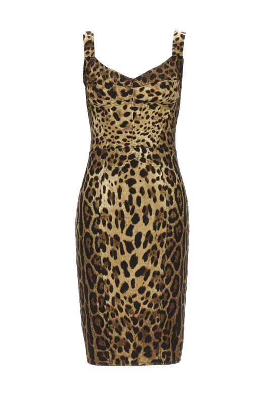 'Leopardo' corset dress Multicolor