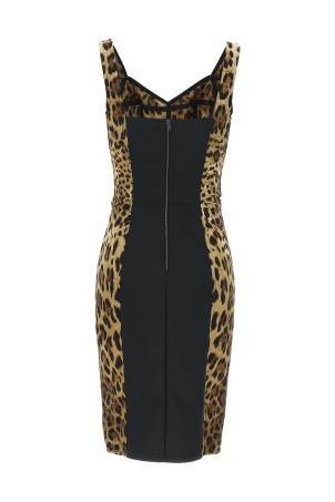 'Leopardo' corset dress Multicolor