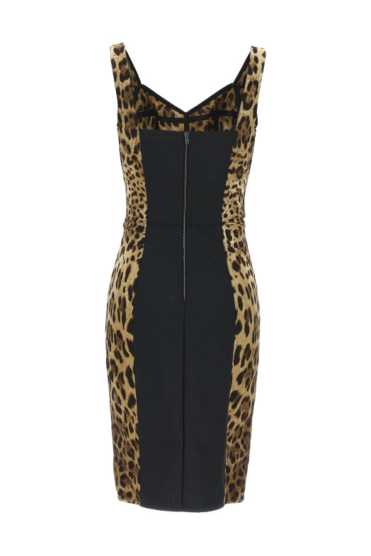 'Leopardo' corset dress Multicolor