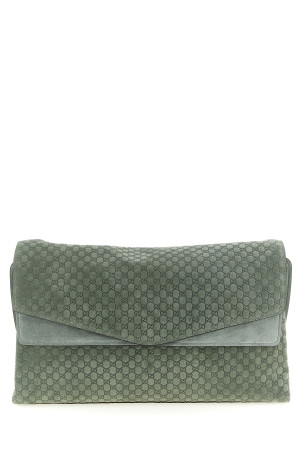 Велика замшева сумка через плече GG, зелена GUCCI 857362AAF0P3403