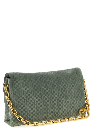 Велика замшева сумка через плече GG, зелена GUCCI 857362AAF0P3403