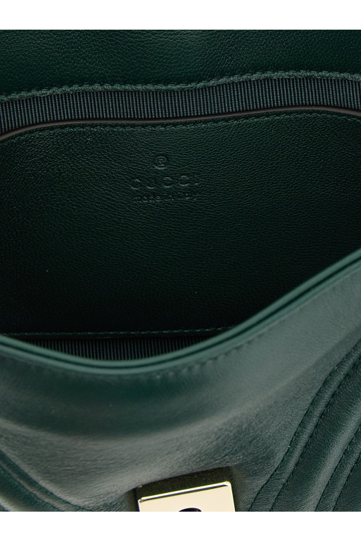 'GG Marmont' small shoulder bag Green