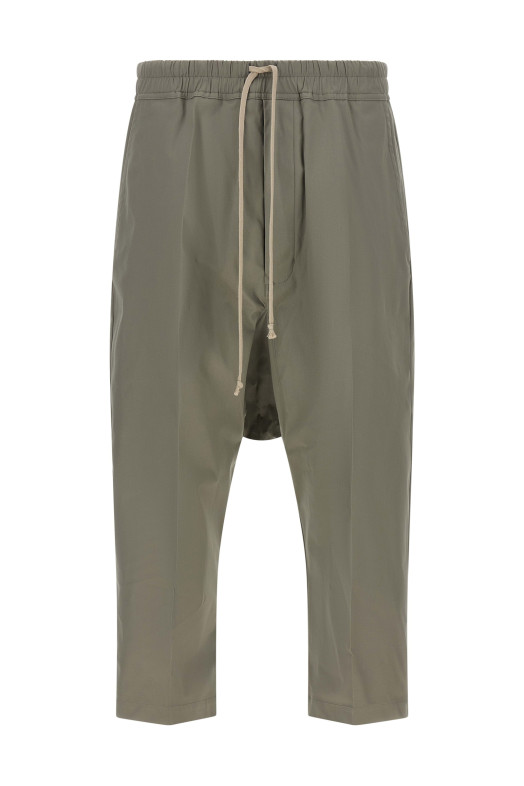 Брюки «Drawstring Cropped» серого цвета RU02F4381TE48