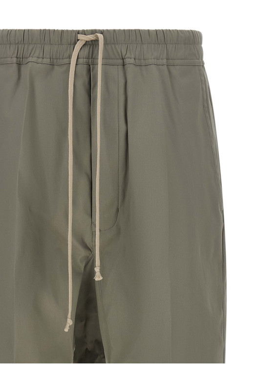 Брюки «Drawstring Cropped» серого цвета RU02F4381TE48
