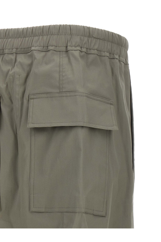 Брюки «Drawstring Cropped» серого цвета RU02F4381TE48