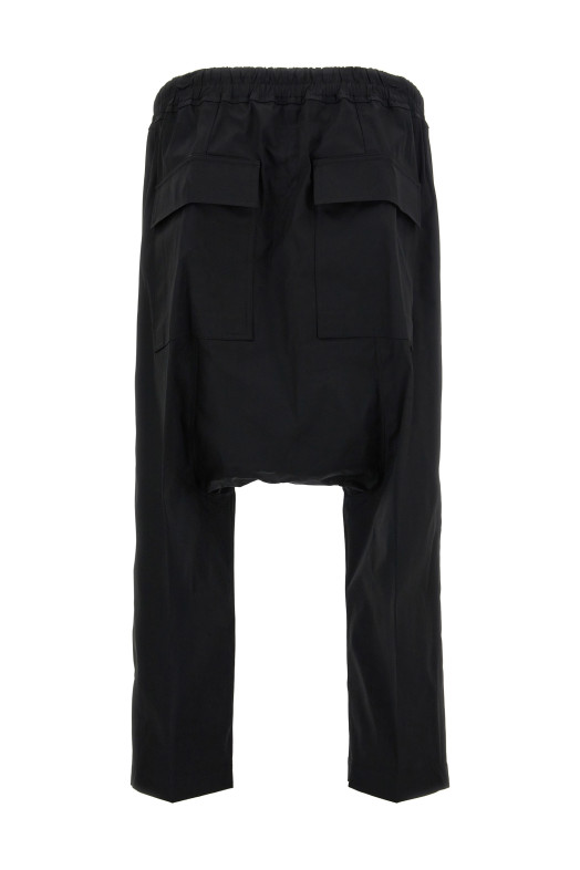 Брюки «Drawstring Cropped» черного цвета RU02F4381TE09