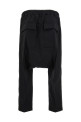Брюки «Drawstring Cropped» черного цвета RU02F4381TE09