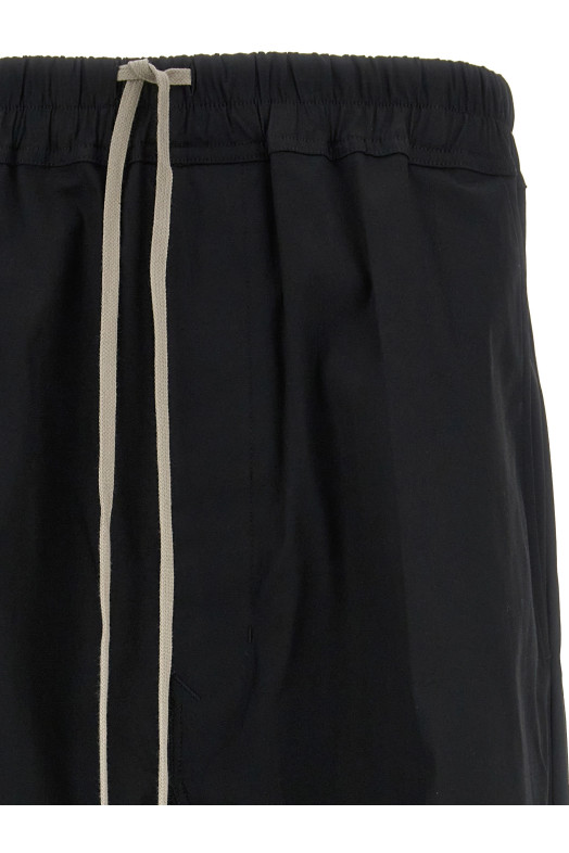 Брюки «Drawstring Cropped» черного цвета RU02F4381TE09