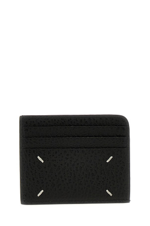 'Four Stitches' card holder Black