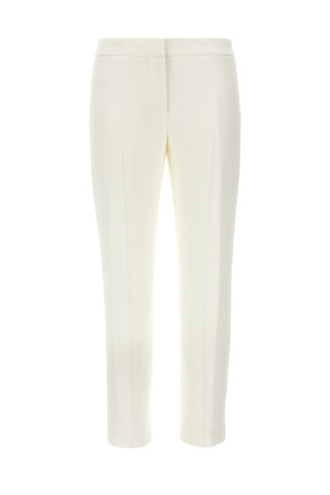Crepe pants White