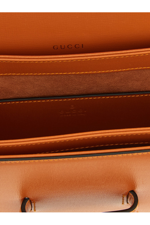 'Gucci Horsebit 1955' small shoulder bag orange