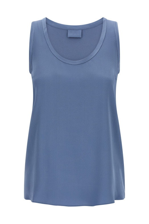 Satin top  Blue
