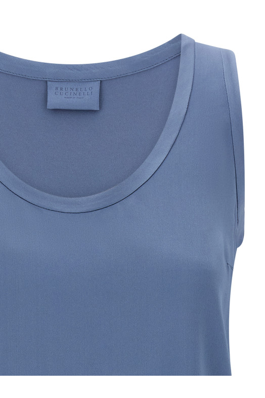 Satin top  Blue