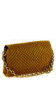 Средняя замшевая сумка через плечо GG, желтого цвета GUCCI 857622AAF0P7702