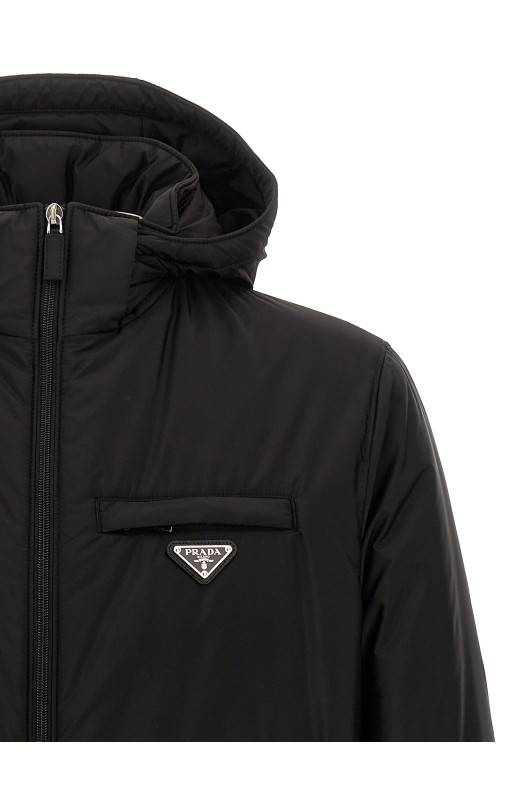 'Re-Nylon' down jacket Black