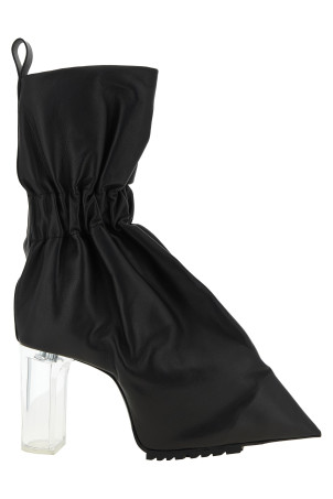 'Pull On Cuffed Taquito' ankle boots Black