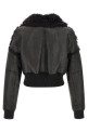 'Flight Jkt Cropped' bomber jacket Black