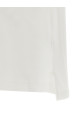 'Leather Tab' polo shirt White
