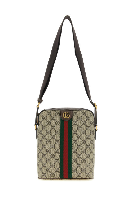 'Ophidia' small crossbody bag Beige