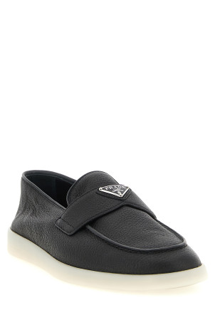 Deer skin loafers Black