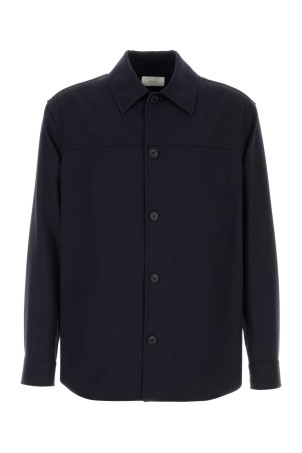Midnight blue wool Oslo shirt THE ROW (1395W4466)