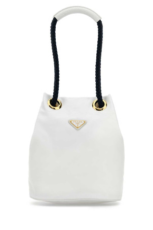 White Re-Nylon Prada Mariner bucket bag PRADA (1BE0822HG8)