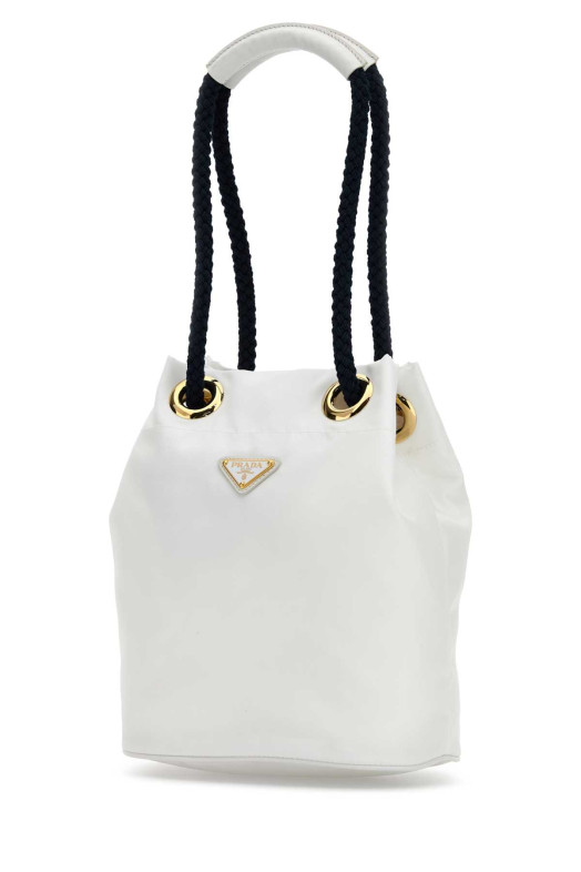 Белая сумка-ведро Prada Mariner из ре-нейлона PRADA (1BE0822HG8)