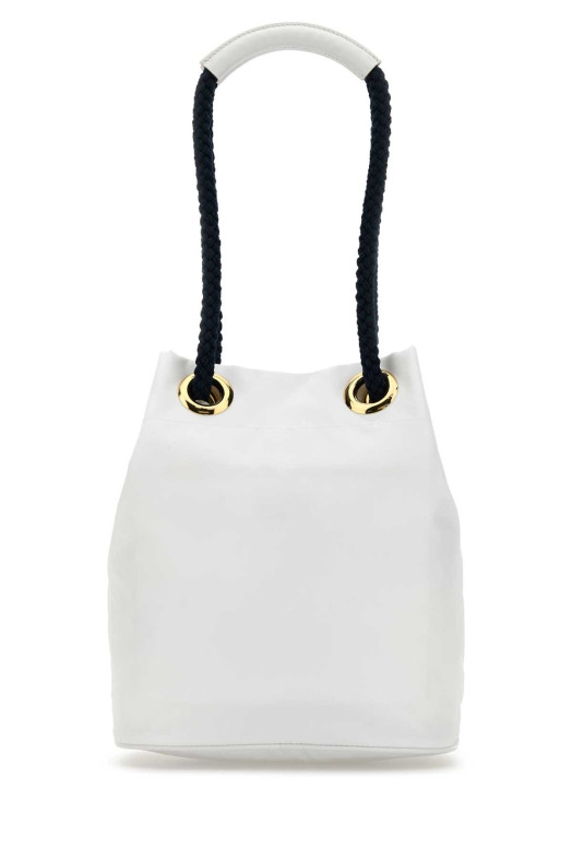 Белая сумка-ведро Prada Mariner из ре-нейлона PRADA (1BE0822HG8)