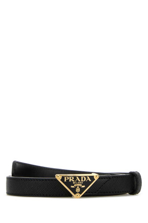 Black leather belt Black PRADA (1CC621053)