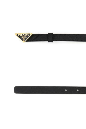 Black leather belt Black PRADA (1CC621053)