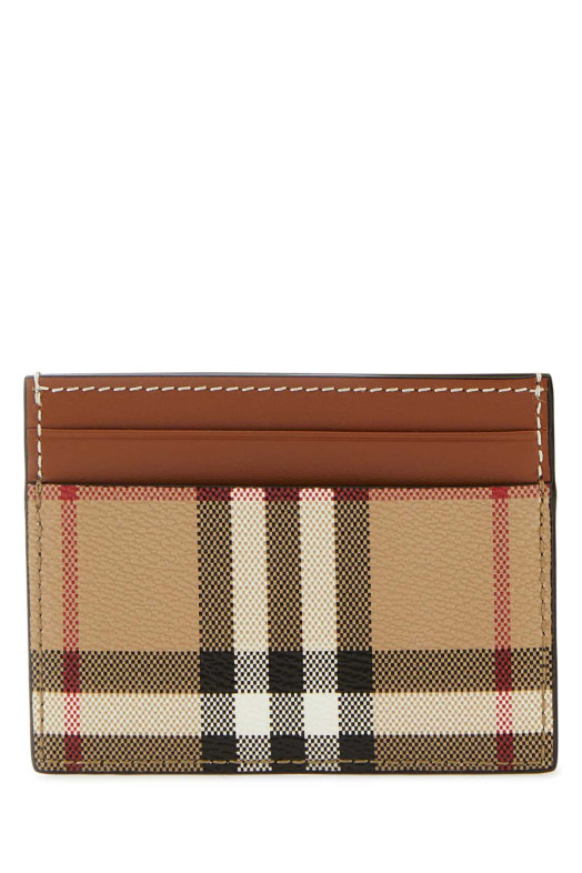 Printed canvas cardholder Multicolor BURBERRY (8070418)
