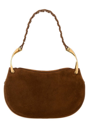 Brown suede Wishbone shoulder bag ALEXANDER MCQUEEN (8746081HBEB)