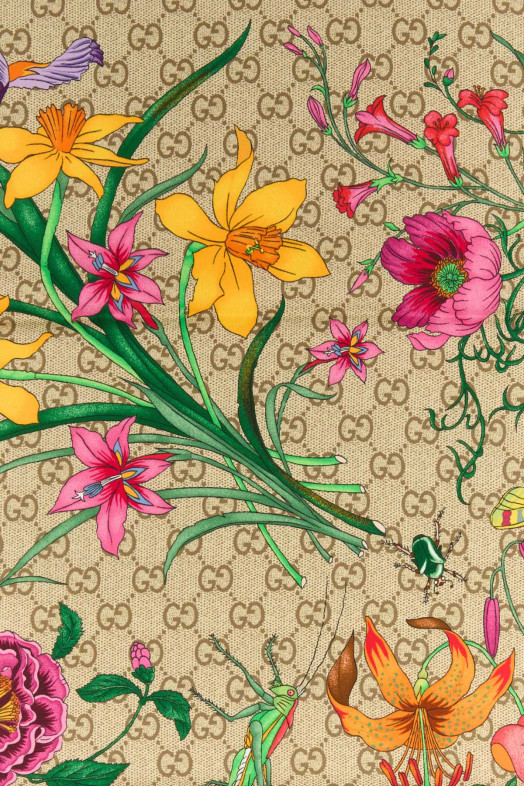 Фуляр из ткани твил с принтом GUCCI (8747693G001)