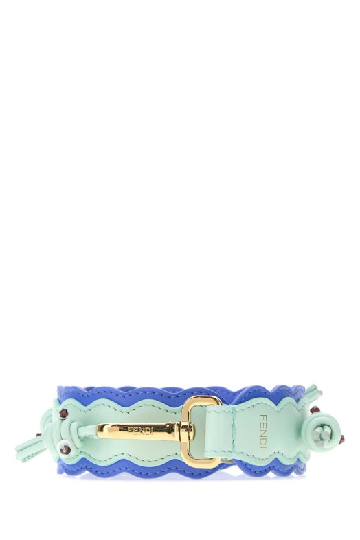 Two-tone leather mini You shoulder strap FENDI (8AX010B11X)