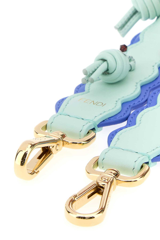 Two-tone leather mini You shoulder strap FENDI (8AX010B11X)