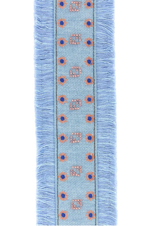 Light-blue denim You shoulder strap FENDI (8AX013B126)
