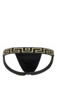Black stretch cotton jockstrap VERSACE (AUU01017A232741)
