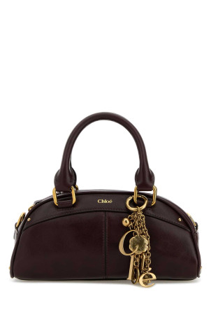 Grape small leather Bowling ChloÃ© small handbag CHLOE (CH26SS956Q86)