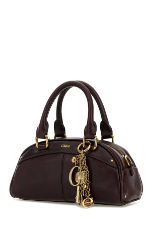 Grape small leather Bowling ChloÃ© small handbag CHLOE (CH26SS956Q86)