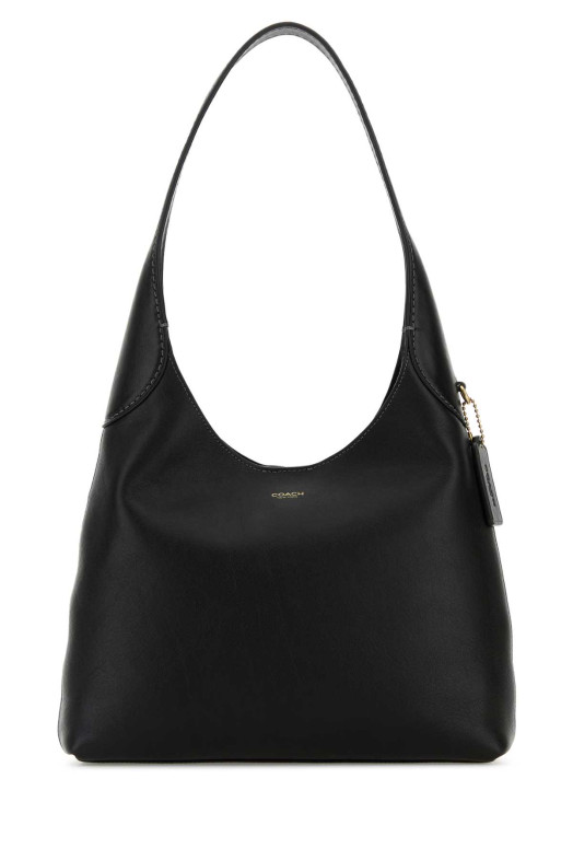 Black leather Brooklyn 28 shoulder bag COACH NEW YORK (CU068)