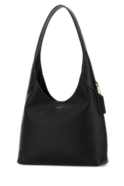 Black leather Brooklyn 28 shoulder bag COACH NEW YORK (CU068)