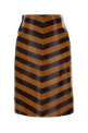 Two-tone leather skirt FENDI (FPD966AVJ7)