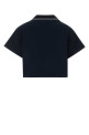 Navy blue cotton oversize polo shirt Blue MIU MIU (MJNA41SOOO191L)
