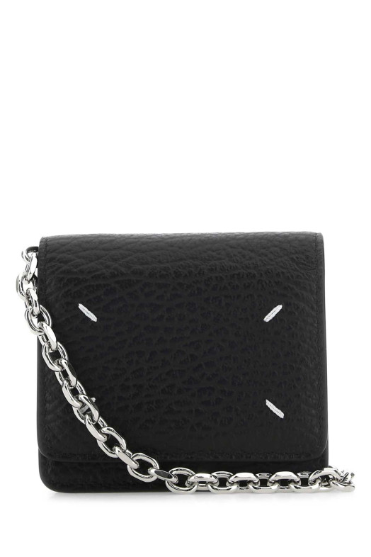 Black leather card holder MAISON MARGIELA (SA3UI0009P4455)
